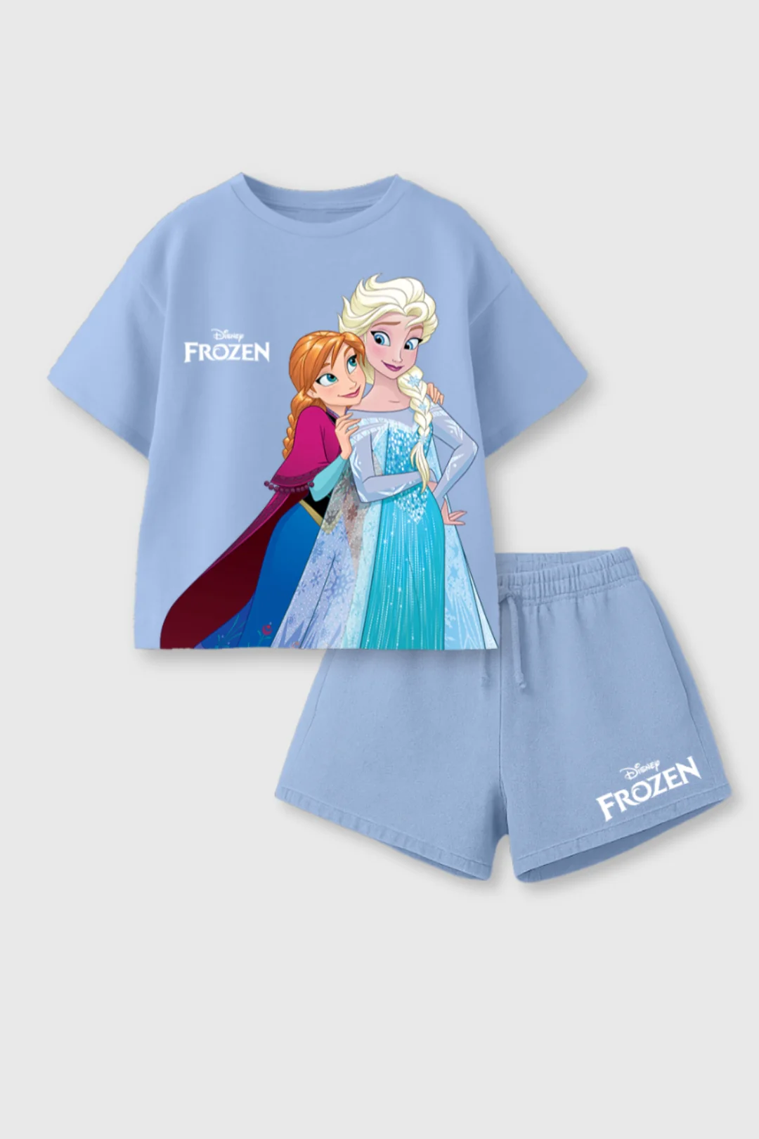 girls ice princess graphic t shirt & shorts set girls ice princess graphic t shirt & shorts set